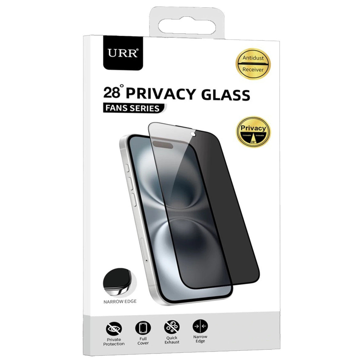 URR Apple iPhone 12 Pro Max Fans Series Premium Hayalet Cam Ekran Koruyucu